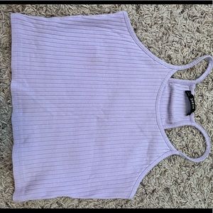 Purple shein crop top